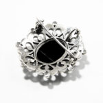 Brosa-pandantiv vintage - Camee - Argint 925 cu sidef si marcasite - BR292Y5EX - imagine 5