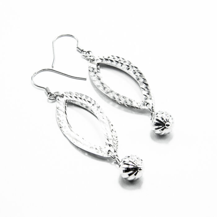 Cercei din argint rodiat - stil fashion - Crina - C165A-92 - imagine 2