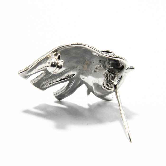 Brosa Elefant din argint 925 cu marcasite - BR239Y13E - imagine 5