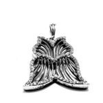 Set vintage din argint antichizat si pietre zirconiu - Butterfly - S155F10E - imagine 5