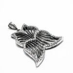 Set vintage din argint antichizat si pietre zirconiu - Butterfly - S155F10E - imagine 8