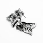 Set vintage din argint antichizat si pietre zirconiu - Butterfly - S155F10E - imagine 7