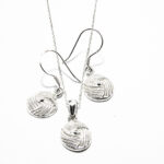 Set din argint fara pietre - stil fashion - Paula - S160A-8X - imagine 2