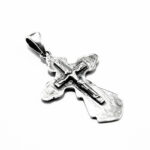 Cruciulita cu Iisus - Pandantiv argint fara pietre - P145A39F - imagine 4
