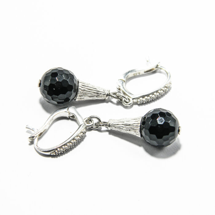 Set unicat handmade din onix si argint - stil fashion - HM0647 - imagine 3