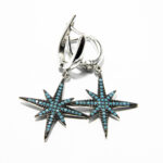 Set stil fashion din argint cu pietre albastre - Stars - S160A36E - imagine 3