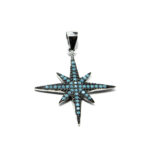 Set stil fashion din argint cu pietre albastre - Stars - S160A36E - imagine 6