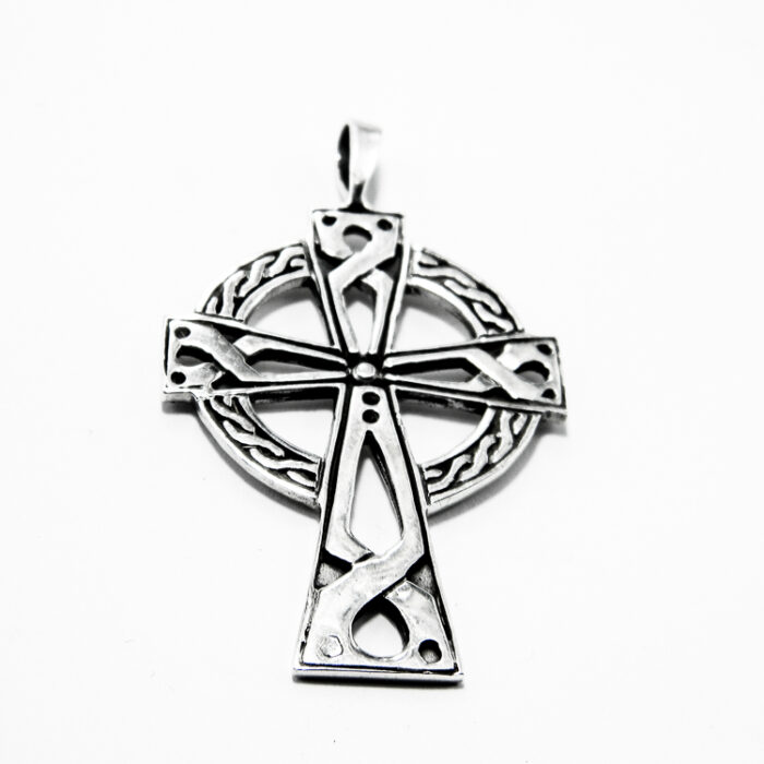 Pandantiv din argint simplu - Cruce celtica - P210Y55F - imagine 3