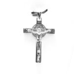 Pandantiv cruciulita din argint cu Iisus - P190A79G