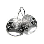 Set din argint fara pietre - stil vintage - Spirale - S135E26E - imagine 3