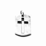 Cruciulita din argint fara pietre - model unisex - P245Y34EX - imagine 2