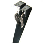 Cercei stil vintage din argint patinat - Aripi de inger - K190Y97G - imagine 4