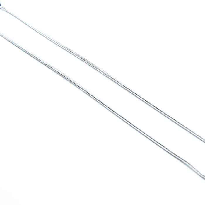 Lant tubular din argint - Snake - 50 cm - L210A52D - imagine 2