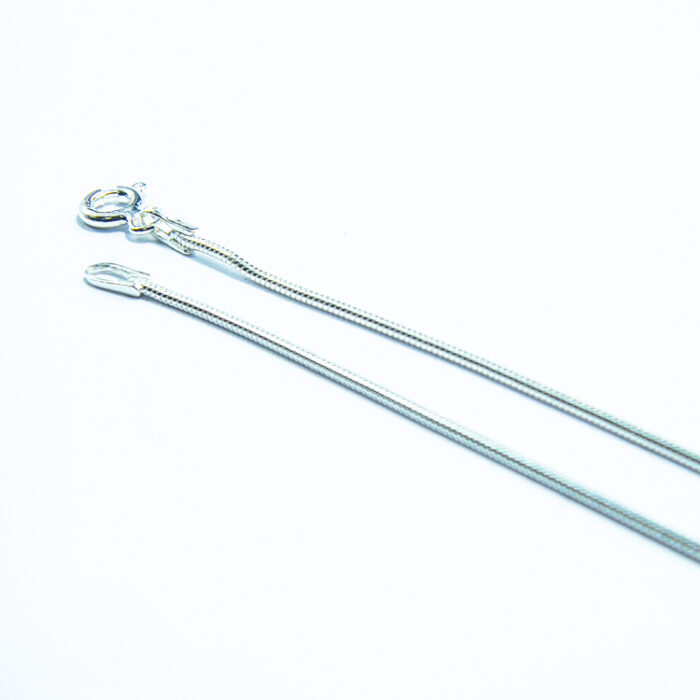 Lant din argint rodiat - 50 cm - Snake - L180A22E - imagine 5
