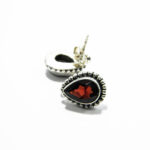 Cercei din argint cu granat - stil vintage - K266Y60D-2 - imagine 6