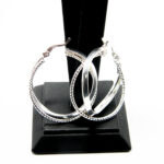 Cercei din argint fara pietre - stil fashion - Lia - K170A26D - imagine 4