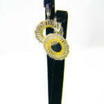 Cercei unicat din argint cu pietre zirconiu - Arina - K170A38D - imagine 5