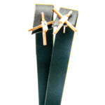 Cercei minimalisti din argint cu cristale si bronz - Mia - C35TA-X88A - imagine 3
