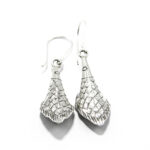 Cercei din argint patinat - stil vintage - Coada de sirena  - C120YX-12X - imagine 2