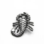 Pandantiv Scorpion din argint fara pietre - model vintage - P120E56G - imagine 2