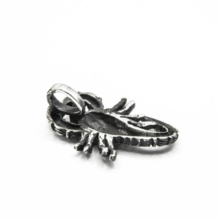 Pandantiv Scorpion din argint fara pietre - model vintage - P120E56G - imagine 5