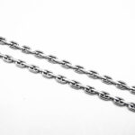 Lant argint 925 - Zale plate - model grecesc - 55 cm - L125A9G - imagine 3