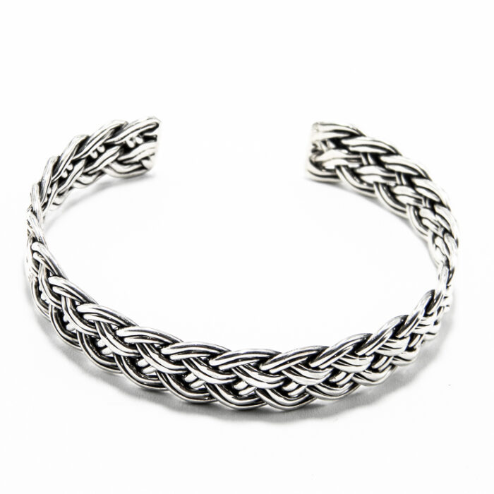 Bratara fixa din argint fara pietre - model grecesc - Maria - B200Y16EX - imagine 4