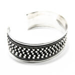 Bratara fixa unisex din argint - stil vintage - B221Y60DX - imagine 4