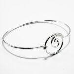Bratara fixa din argint - stil fashion - Spirala - B140Y-9 - imagine 4