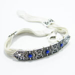 Bratara din argint cu lapis lazuli - stil oriental - Cleopatra - B135F27FX - imagine 4