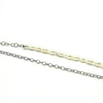 Colier vintage unicat din argint cu perle si perla Baroque - Art Deco - CL150F13G - imagine 6