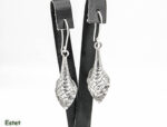 Cercei din argint patinat - stil vintage - Coada de sirena  - C120YX-12X - imagine 3