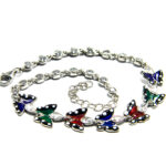 Bratara din argint emailat si pietre zirconiu - Buttertly - B210A57F - imagine 4