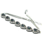 Bratara din argint cu topaz mistic si pietre zirconiu - stil fashion - Jasmine - B220E54E - imagine 4
