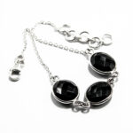 Bratara din argint cu onix fatetat - stil fashion - B250Y45D - imagine 3