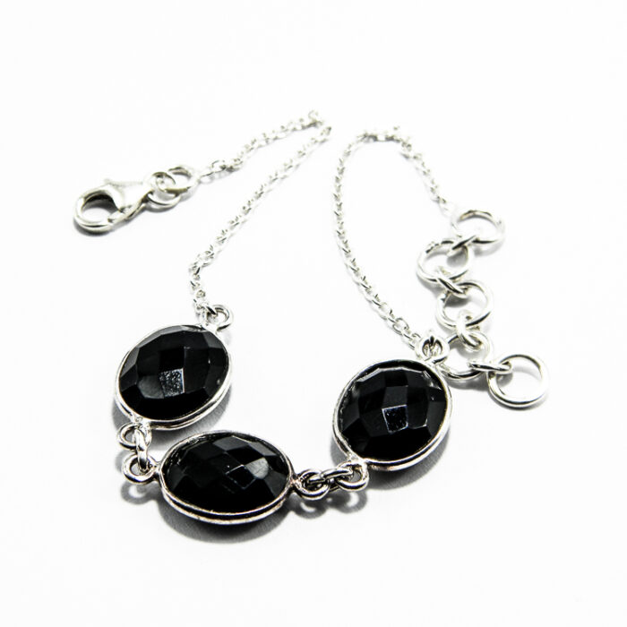 Bratara din argint cu onix fatetat - stil fashion - B250Y45D - imagine 5