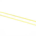 Lant fin din argint aurit - 40 cm - Zale mici - L125Z21F - imagine 3