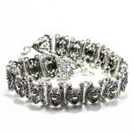 Bratara din argint fara pietre - stil bizantin - B160A17D - imagine 2