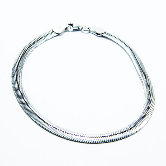 Bratara din argint rodiat - model Sarpe - Plat - B110A75EX - imagine 3