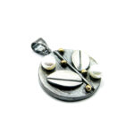 Set vintage din argint antichizat cu perle - stil Art Deco - S125E15G - imagine 4