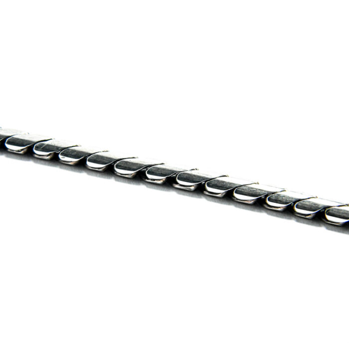 Bratara barbateasca din argint patinat - stil vintage - 22 cm - B160Y-25X - imagine 2