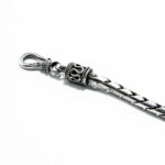 Bratara barbateasca din argint patinat - stil vintage - 22 cm - B160Y-25X - imagine 6