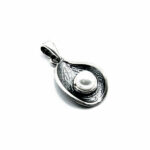 Set vintage din argint cu perle albe - Clara - S135A21G - imagine 5