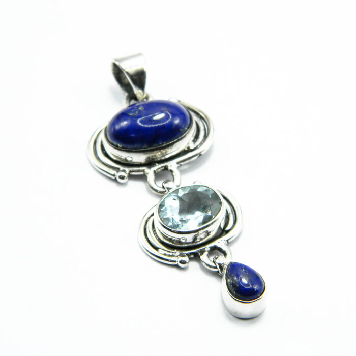 Set din argint cu lapis lazili - stil vintage - Ingrid - S240Y32G - imagine 5