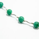 Bratara unicat handmade din argint cu aventurin - stil fashion - HM0808 - imagine 2