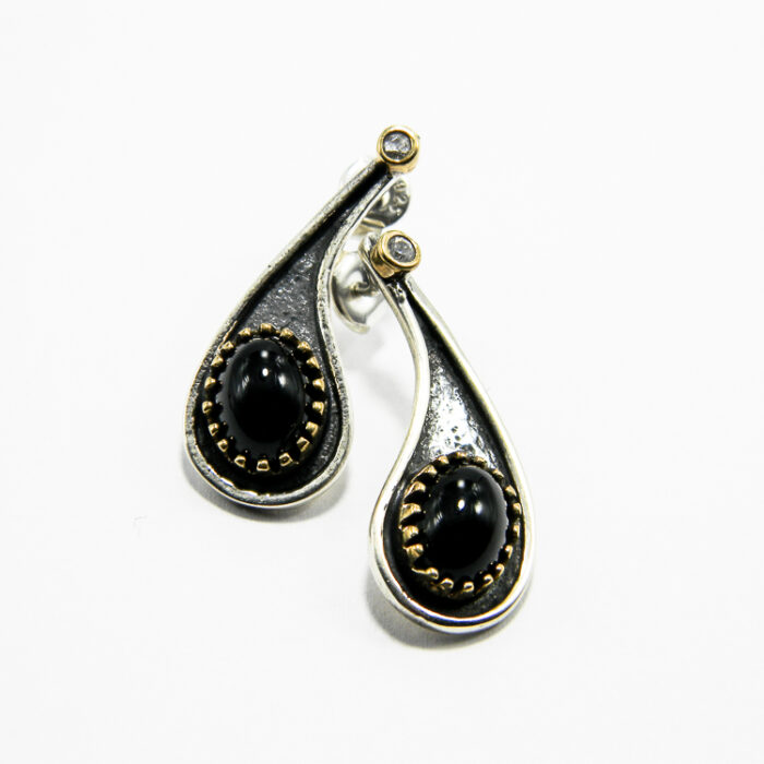 Set vintage din argint cu onix negru - Unicat - S150A2DX - imagine 4