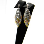 Set statement din argint cu pietre zirconiu si argint aurit - Diana - S230A-12X - imagine 4
