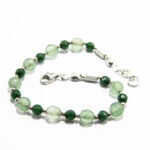 Set unicat handmade din argint cu jad verde si olivina - Hande - HM0586X - imagine 6