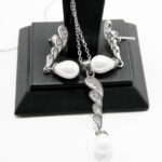 Set din argint cu perle si pietre zirconiu - Alice - S170A20DX - imagine 2