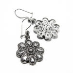 Set din argint cu pietre zirconiu - stil vintage - motive florale - S180E15DX - imagine 6